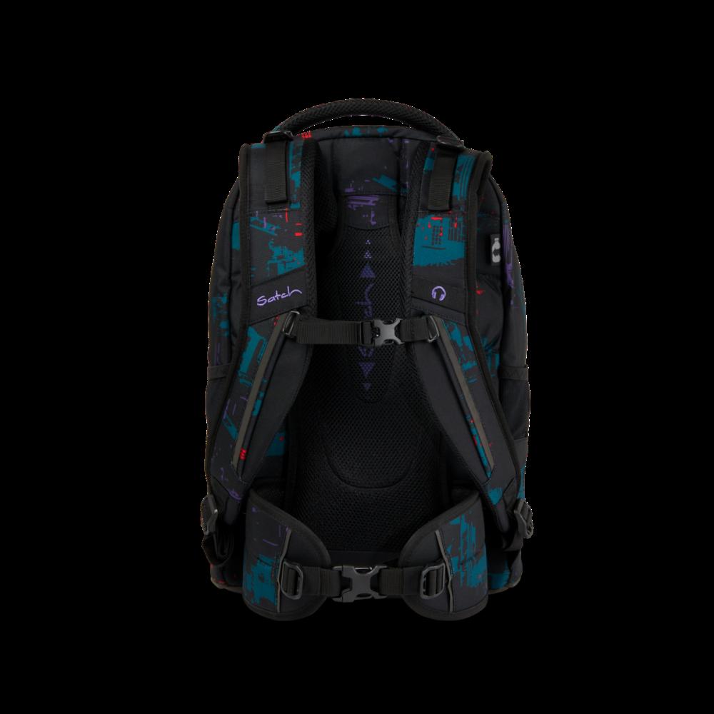 Satch Pack Night Vision Schulrucksack Set 2tlg.