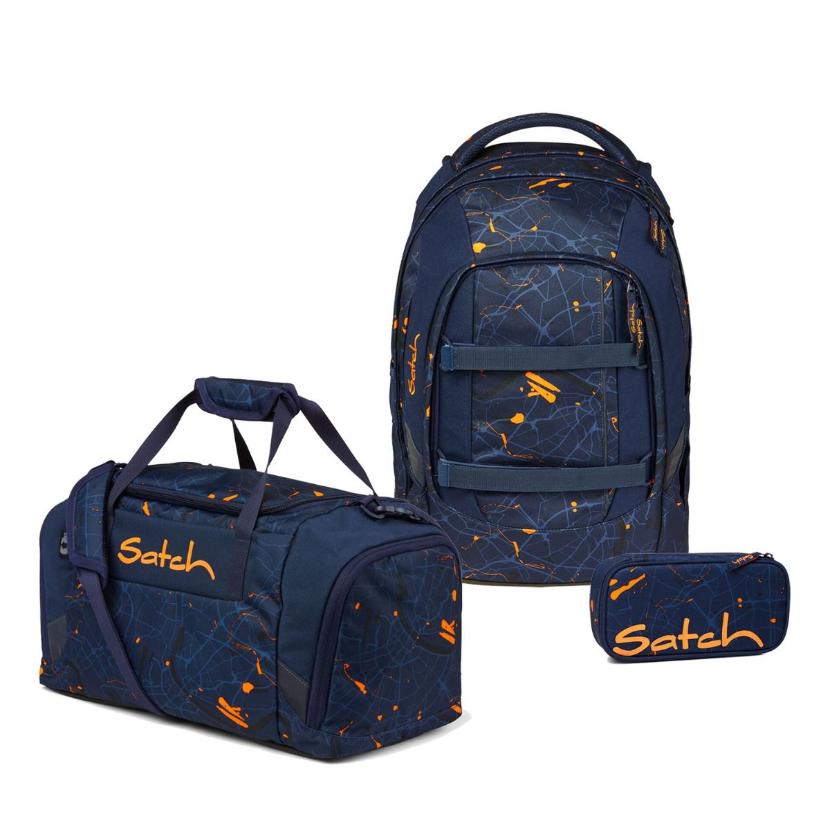 Satch Pack Urban Journey Schulrucksack Set 3tlg.